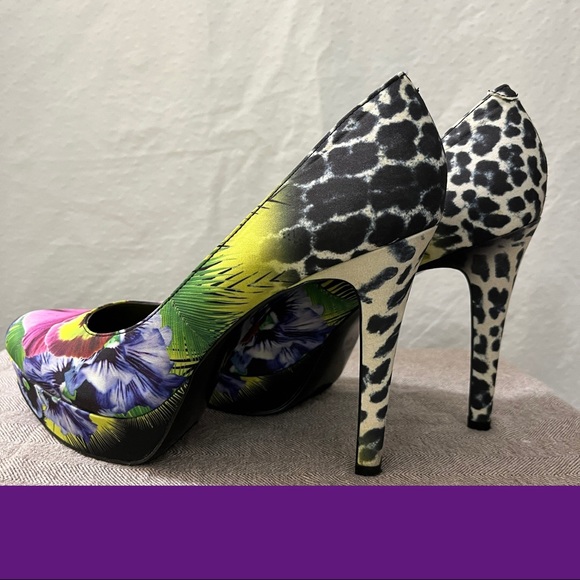 Nine West high heels platform shoes size 8.5 - Picture 3 of 9